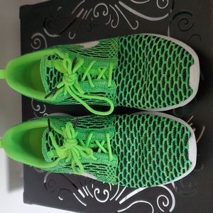 Green nike shoes